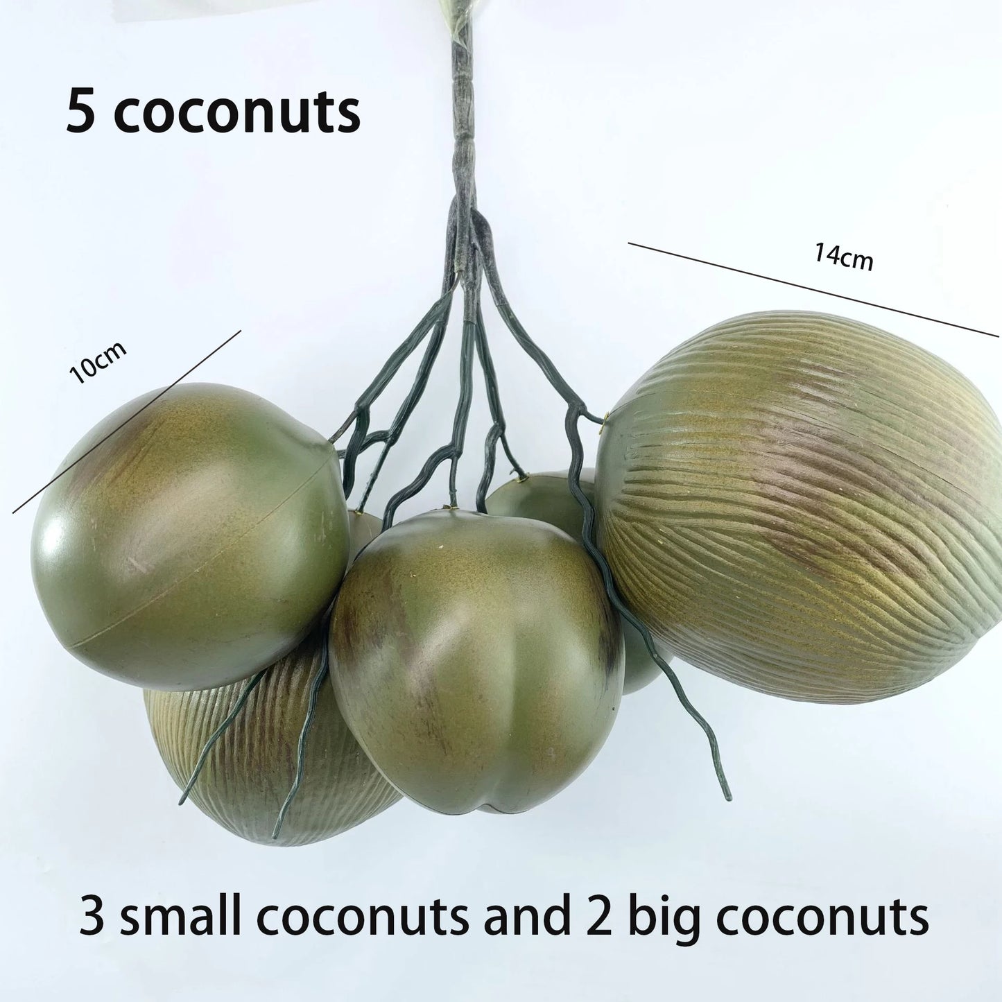 Árbol de coco Artificial de 150/180cm/210cm, plantas verdes grandes, palmera, bonsái, decoración para el hogar, oficina, piso en maceta
